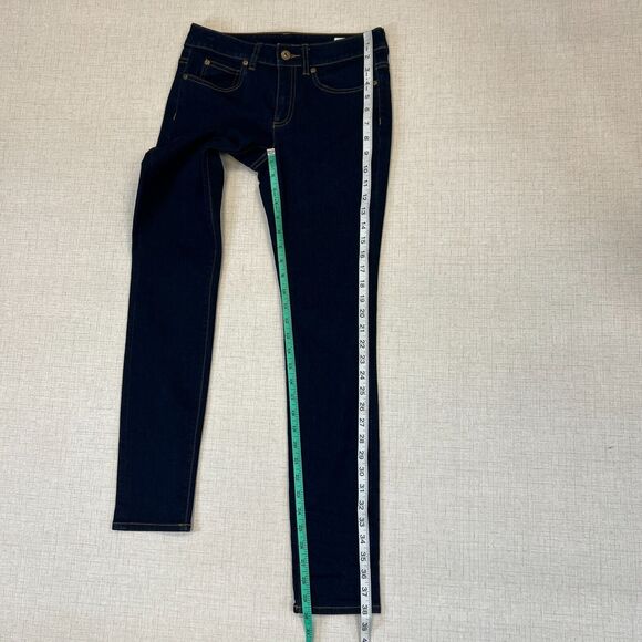 Two by Vince Camuto Jeans Womens 25/0 Mid Rise Denim Stretch Skinny Cigarette - Picture 7 of 11